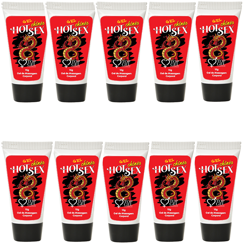 Pack/10 Gel Chines Excitante 15G - Topgel