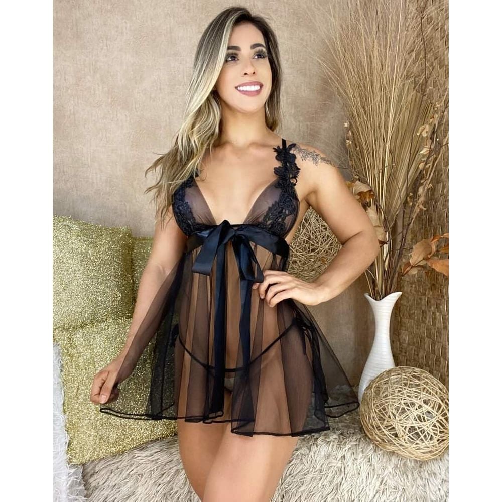 Camisola Sensual Luxo Jeito Sexy