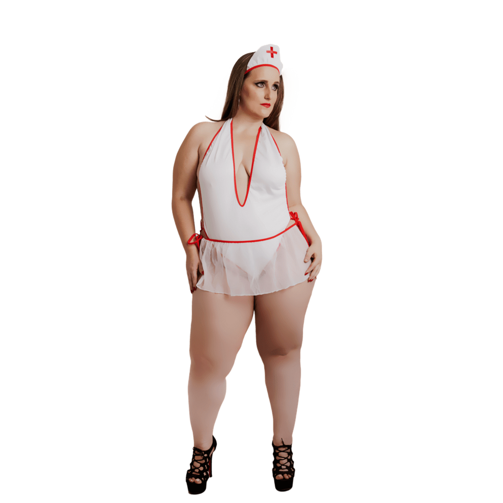 Fantasia Emergencia De Saia Plus Size Jeito Sexy